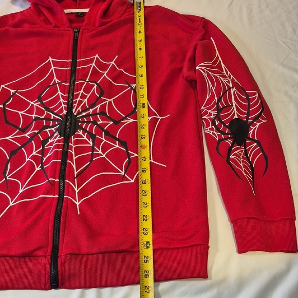 Spider Web Hoodie Sweatshirt - Picture 7 of 14